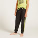 Juniors Graphic Print T-shirt and Solid Pyjama Set-Nightwear-thumbnail-2