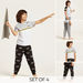 Juniors Printed 4-Piece T-shirt and Full Length Pyjama Set-Nightwear-thumbnail-0