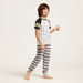 Juniors Printed 4-Piece T-shirt and Full Length Pyjama Set-Nightwear-thumbnail-4