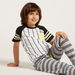 Juniors Printed 4-Piece T-shirt and Full Length Pyjama Set-Nightwear-thumbnail-5