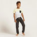 Juniors Colourblocked Round Neck T-shirt and Full Length Pyjama Set-Nightwear-thumbnail-1