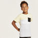Juniors Colourblocked Round Neck T-shirt and Full Length Pyjama Set-Nightwear-thumbnail-2