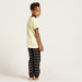 Juniors Colourblocked Round Neck T-shirt and Full Length Pyjama Set-Nightwear-thumbnail-3