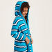 Juniors Striped Bathrobe with Long Sleeves and Sash-Towels and Flannels-thumbnail-1