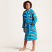 Juniors Striped Bathrobe with Long Sleeves and Sash-Towels and Flannels-thumbnail-2