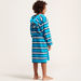Juniors Striped Bathrobe with Long Sleeves and Sash-Towels and Flannels-thumbnail-3
