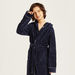 Juniors Textured Bathrobe with Hood and Tie-Ups-Towels and Flannels-thumbnail-1