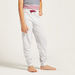 Juniors Striped Henley Neck T-shirt and Solid Pyjama Set-Nightwear-thumbnail-4