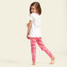 Juniors Printed T-shirt and Full Length Pyjama Set-Nightwear-thumbnail-4