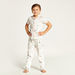 Juniors All Over Print Shirt and Full Length Pyjama Set-Clothes Sets-thumbnail-1