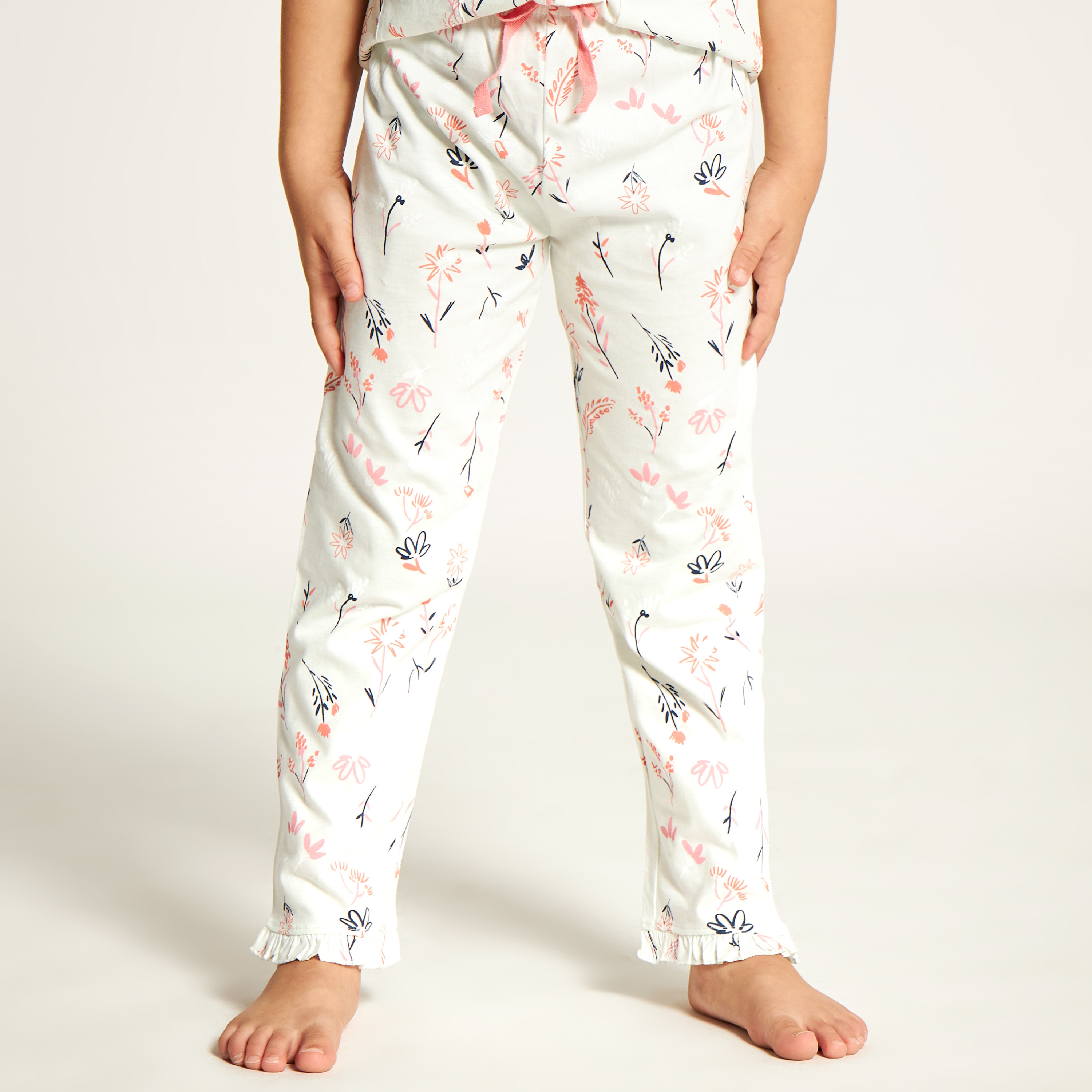 Juniors All Over Print Shirt and Full Length Pyjama Set-girls-clothing-nightwear-image-5