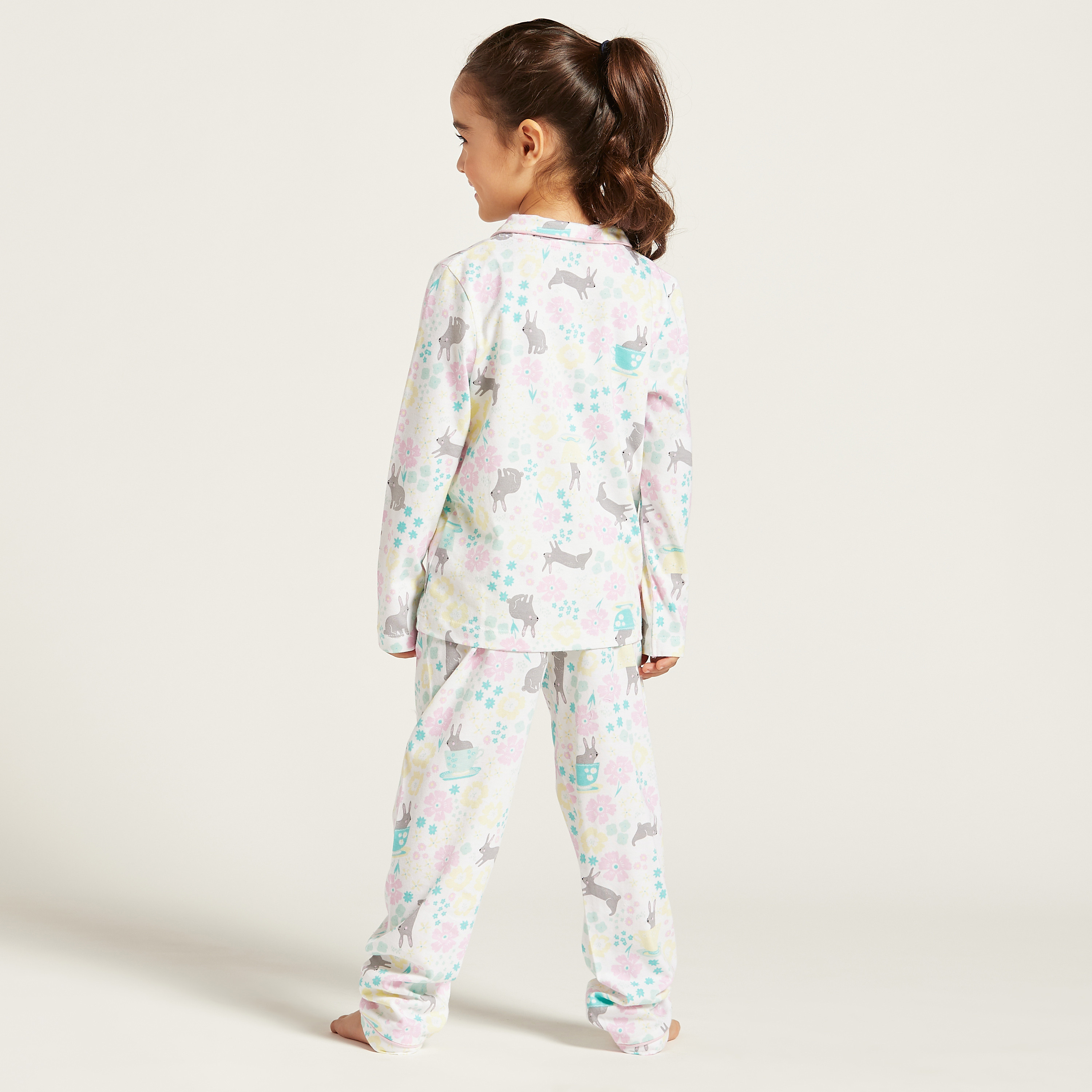Juniors All-Over Print Sleepshirt and Full Length Pyjama Set-girls-clothing-nightwear-image-5
