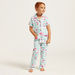 Juniors Flamingo Print Shirt and Full-Length Pyjama Set-Nightwear-thumbnail-1