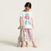 Juniors Printed Round Neck T-shirt and Capri Set-Pyjama Sets-thumbnail-0