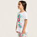 Juniors Printed Round Neck T-shirt and Capri Set-Pyjama Sets-thumbnail-1