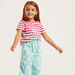 Juniors 4-Piece Printed Short Sleeves T-shirt and Pyjama Set-Pyjama Sets-thumbnail-5
