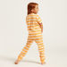 Juniors Orange Themed Round Neck T-shirt and Pyjamas - Set of 4-Nightwear-thumbnail-6