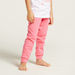 Juniors Graphic Print T-shirt and Solid Pyjama Set-Pyjama Sets-thumbnail-2