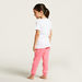 Juniors Graphic Print T-shirt and Solid Pyjama Set-Pyjama Sets-thumbnail-3