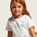 Juniors Printed T-shirt and Striped Pyjama Set-Pyjama Sets-thumbnail-3