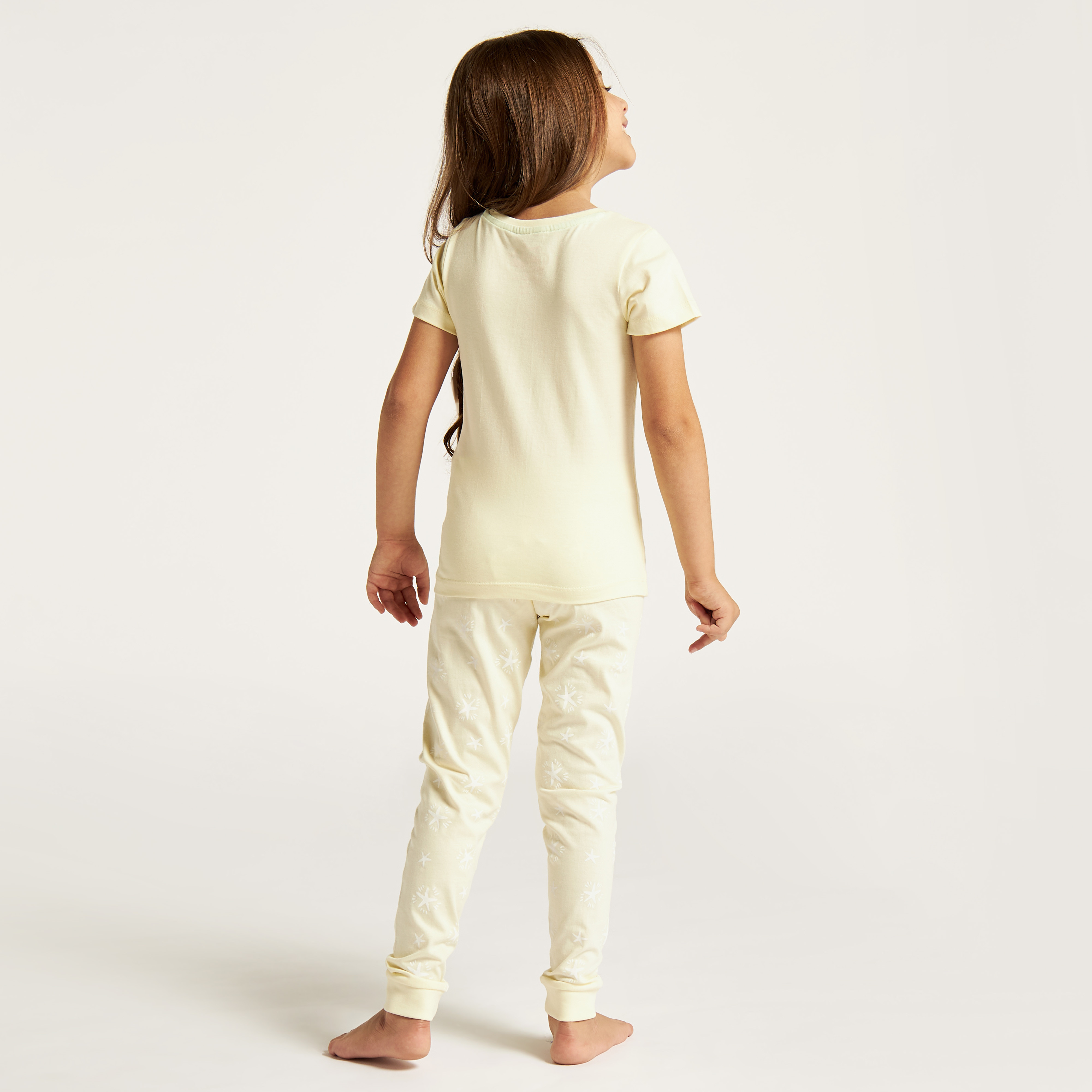Juniors Printed Short Sleeve T-shirt and Pyjamas - Set of 2-baby-girls-clothing-multipacks-image-5