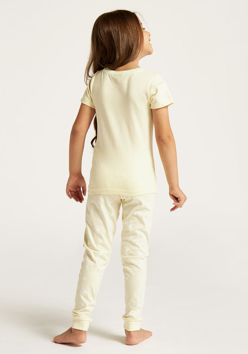 Juniors Printed Short Sleeve T-shirt and Pyjamas - Set of 2-Nightwear-image-4