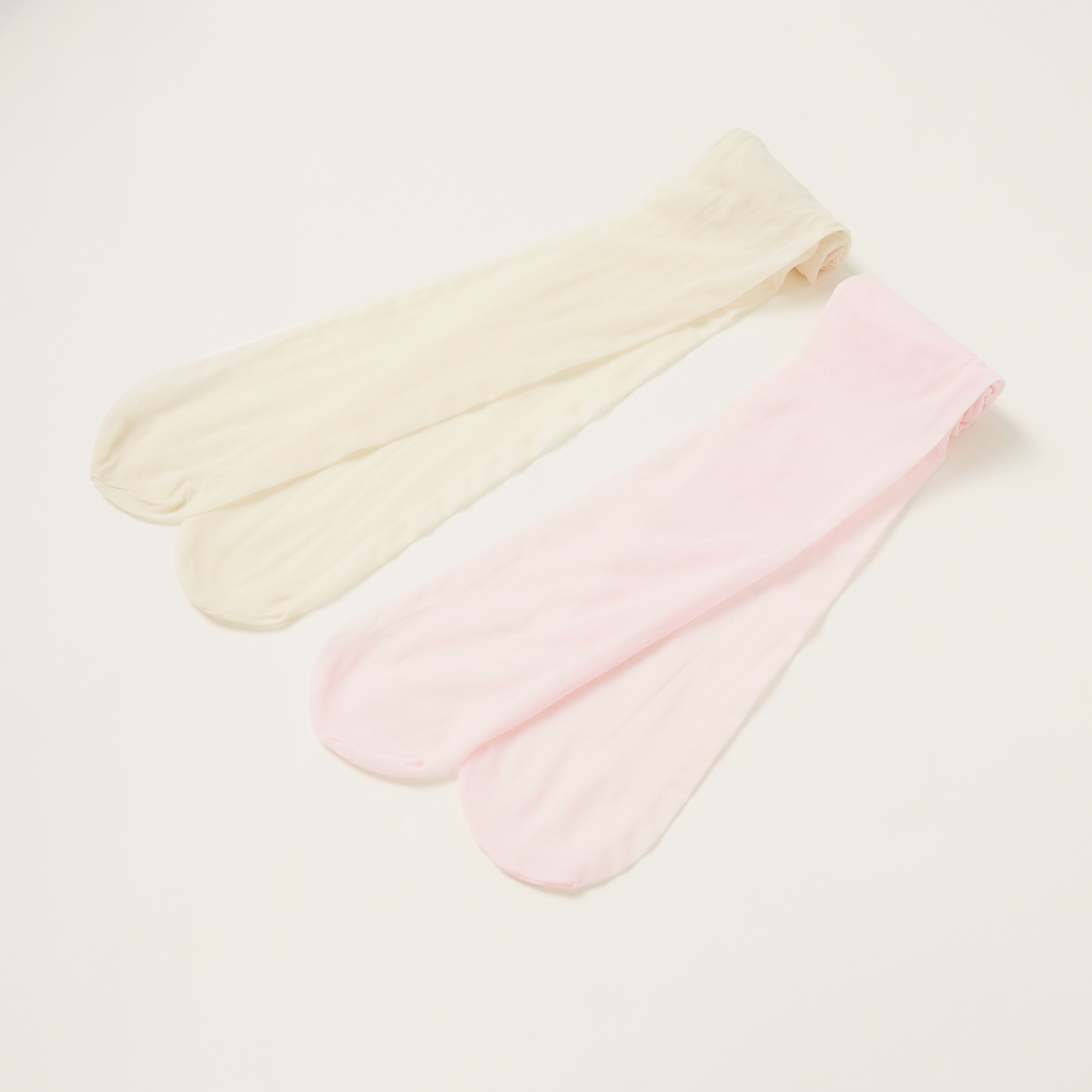 Juniors Solid Tights - Set of 2-girls-accessories-socks-image-1