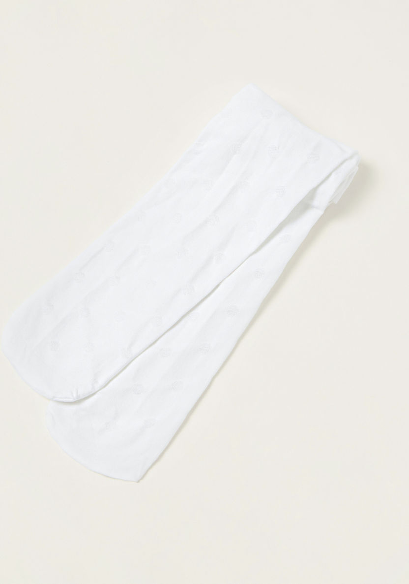 Juniors Solid Tights with Cuffed Hem-Socks-image-0