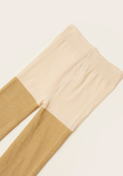 Juniors Textured Tights with Elasticated Waistband