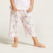 Juniors Graphic Print T-shirt and Pyjama Set-Pyjama Sets-thumbnail-2