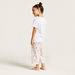 Juniors Graphic Print T-shirt and Pyjama Set-Pyjama Sets-thumbnail-3
