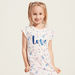 Juniors Graphic Print Sleep Dress with Cap Sleeves - Set of 2-Pyjama Sets-thumbnail-1