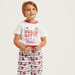 Sanrio Barbie Hello Kitty Typographic Print T-shirt and Joggers Set-Pyjama Sets-thumbnail-3