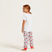 Sanrio Barbie Hello Kitty Typographic Print T-shirt and Joggers Set-Pyjama Sets-thumbnail-4