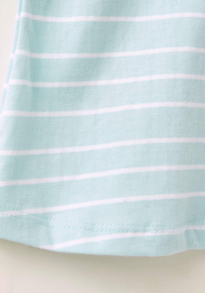 Hello Kitty Graphic Print Sleep Dress with Raglan Sleeves-Pyjama Sets-image-2