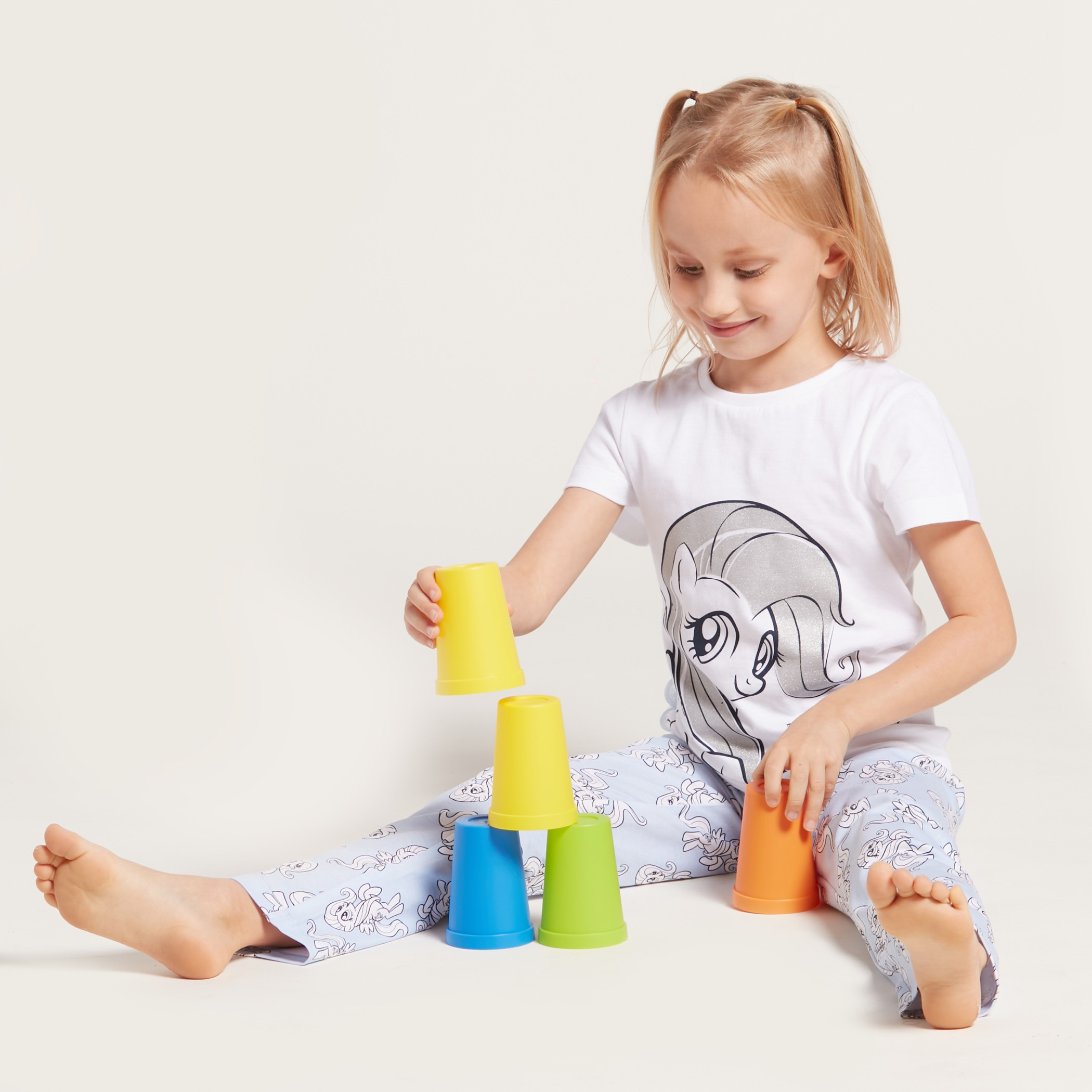 My Little Pony Graphic Print T-shirt and All-Over Print Pyjama Set-girls-clothing-nightwear-image-1
