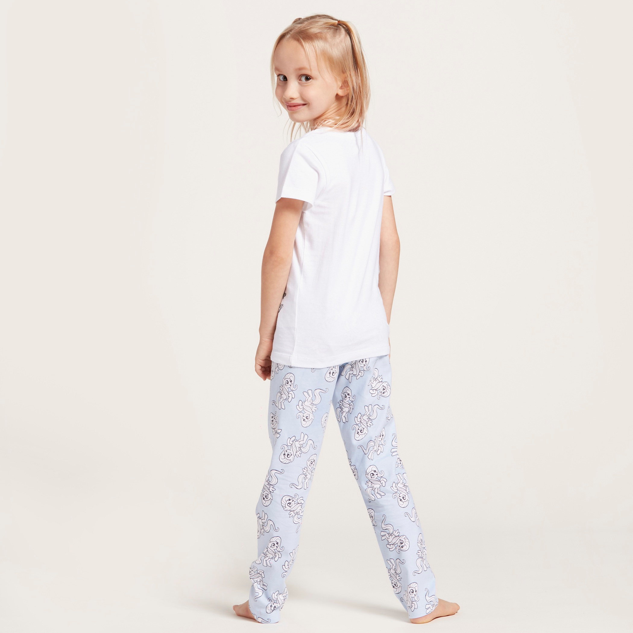 My Little Pony Graphic Print T-shirt and All-Over Print Pyjama Set-girls-clothing-nightwear-image-5