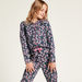 Juniors All-Over Floral Print Sleepshirt and Pyjama Set-Nightwear-thumbnail-2
