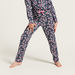 Juniors All-Over Floral Print Sleepshirt and Pyjama Set-Nightwear-thumbnail-3