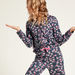 Juniors All-Over Floral Print Sleepshirt and Pyjama Set-Nightwear-thumbnail-4