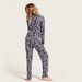 Juniors All-Over Floral Print Sleepshirt and Pyjama Set-Nightwear-thumbnail-5
