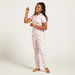 Juniors All-Over Print Short Sleeves Sleepshirt and Pyjama Set-Nightwear-thumbnail-0