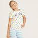 Juniors Printed Round Neck T-shirt and Full Length Pyjama Set-Nightwear-thumbnail-2
