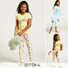 Juniors Graphic Print T-shirt and Pyjama Set - Set of 2-Nightwear-thumbnail-0