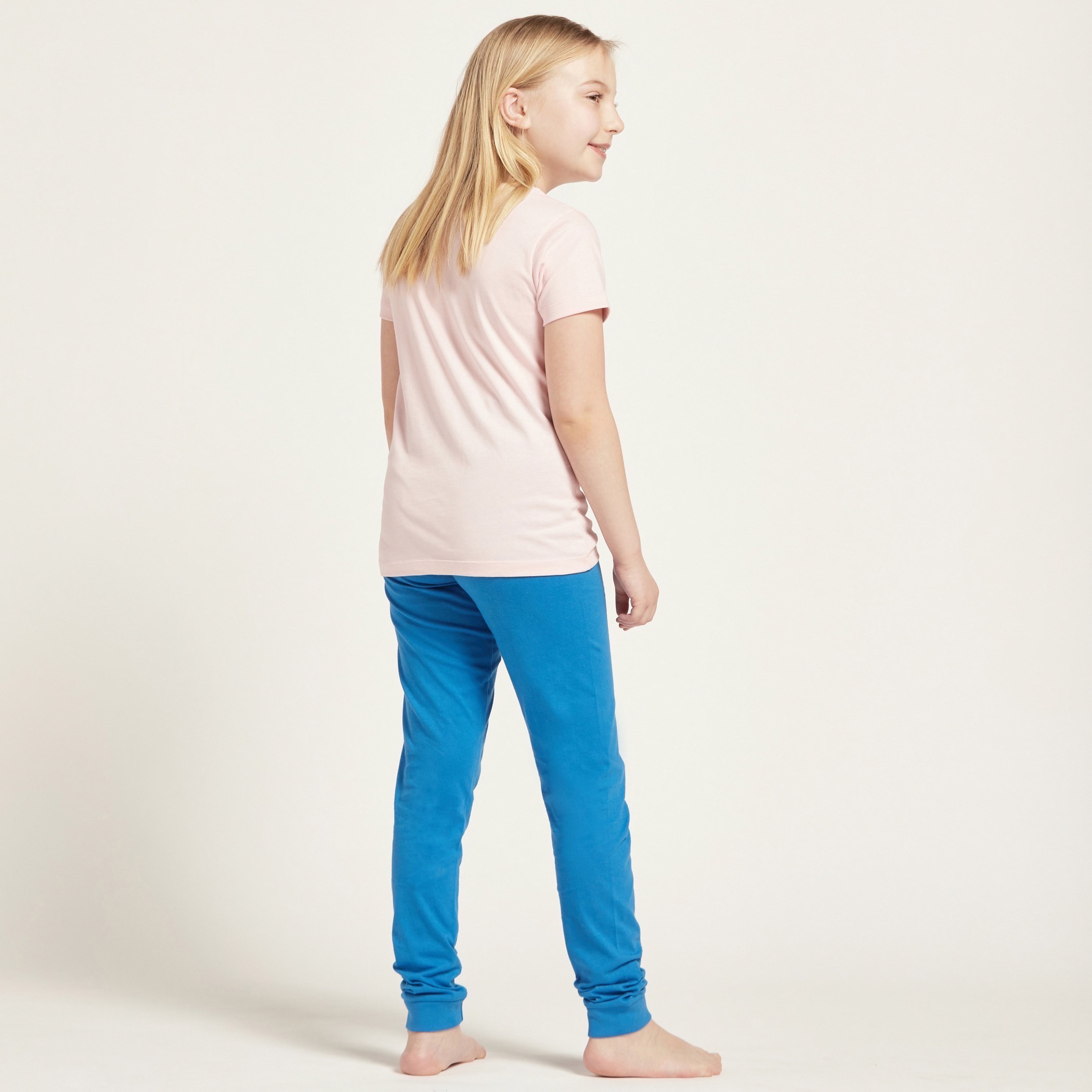 طقم بنطلون بيجاما وتيشيرت بأكمام قصيرة وطبعات نصيّة من جونيورز-girls-clothing-nightwear-image-4