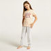 Juniors Printed Short Sleeve T-shirt and Pyjama Set - Set of 2-Nightwear-thumbnail-6