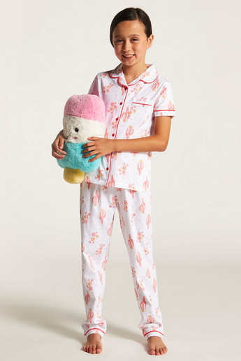 Juniors All Over Print Shirt and Pyjama Set