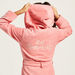Juniors Embroidered Bathrobe with Hood and Long Sleeves-Towels and Flannels-thumbnail-3