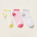 Juniors Striped Ankle-Length Socks - Set of 3-Socks-thumbnail-0