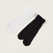 Juniors Solid Tights with Cuffed Hem - Set of 2-Socks-thumbnail-0